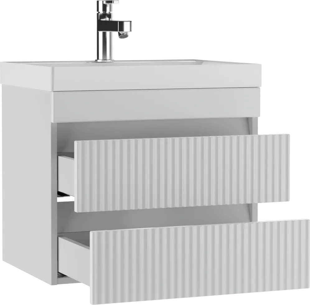 Тумба с раковиной Unit 60 Бриз с двумя ящиками В2 (3)