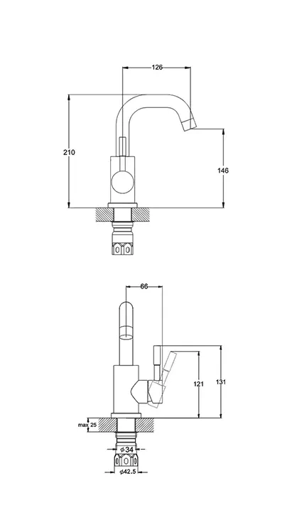 Смеситель G-lauf ZAP1 - A 090-1 (2)
