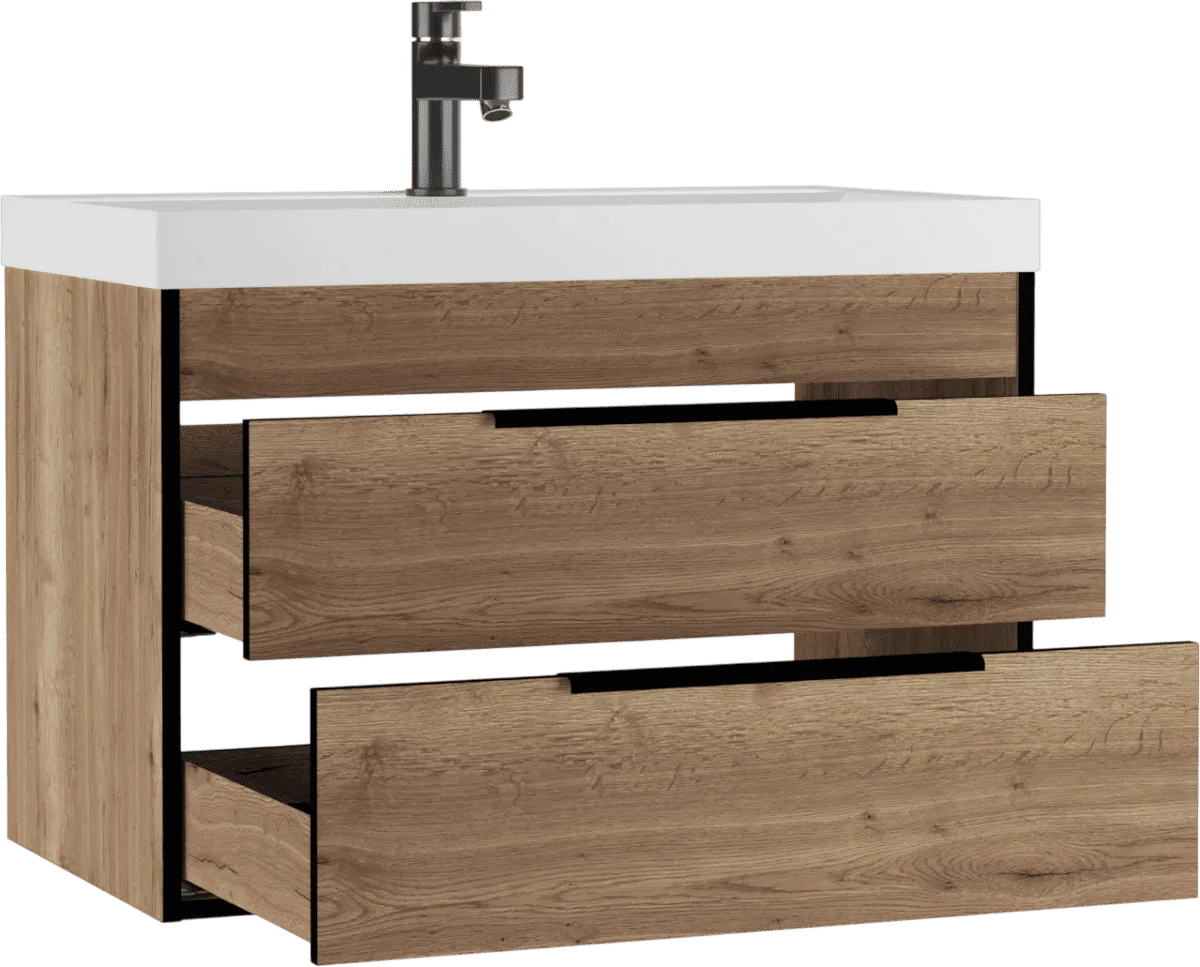 Тумба с раковиной Домино-Unit 80 Альфа B2 (3)