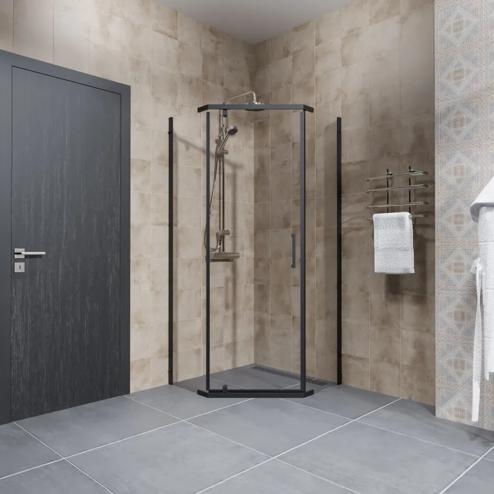 Душевое ограждение Дека-Блэк 90x90 (6)