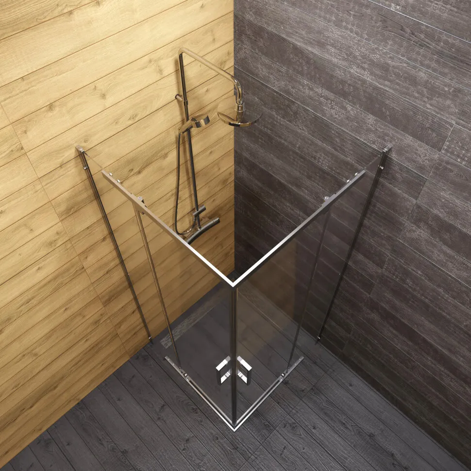 Душевое ограждение Каппа-Хром 90x90 (5)
