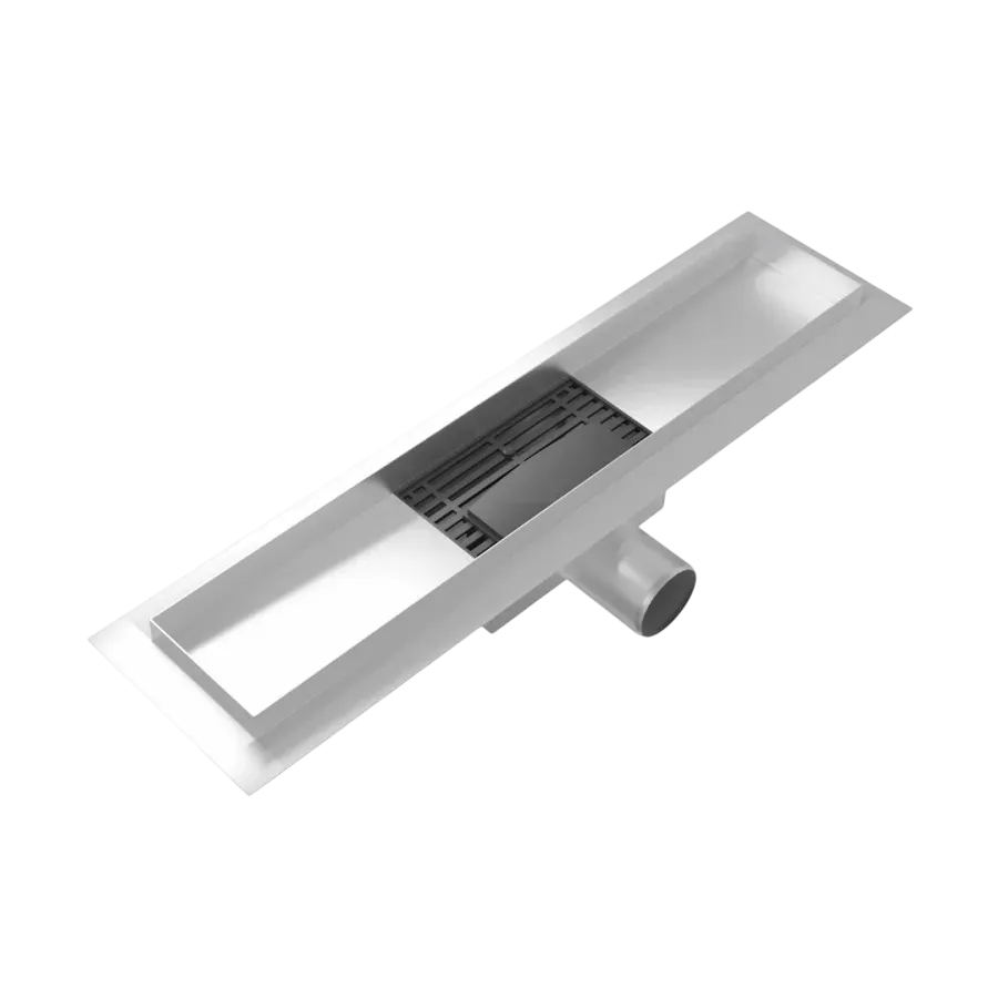 Душевой лоток Watersense Amelia W00456 40x10, под плиткунержавеющая сталь (3)