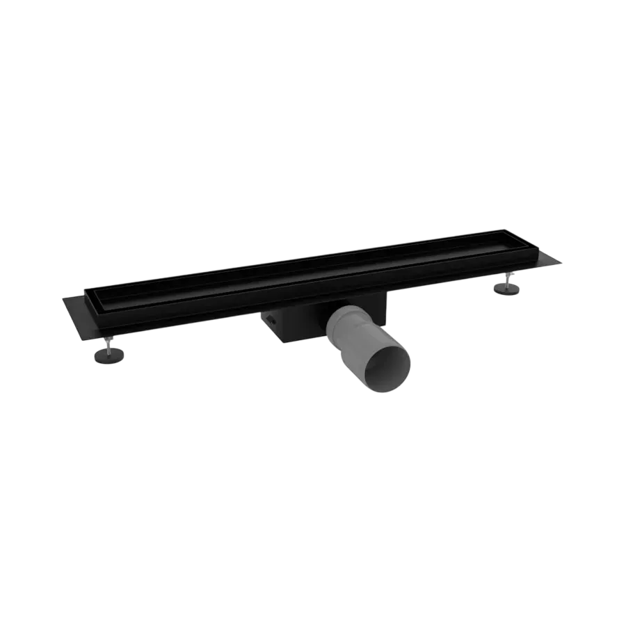 Душевой лоток Watersense Amelia W00461 50x10, под плитку чёрный (3)