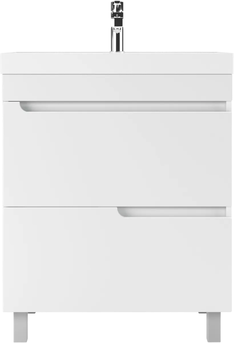 Тумба с раковиной Айсберг-Unit 70 Веста с двумя ящиками В2 (3)