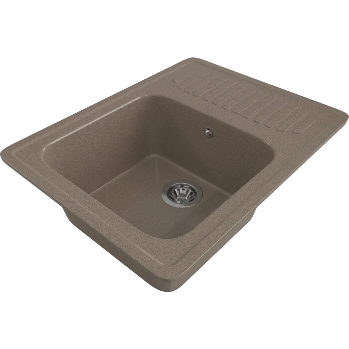 Мойка каменная Gamma Stone GS-6 терракот матовая [640 х 490 мм, Терракот, 1 чаша, GS.6.TRC.MAT]