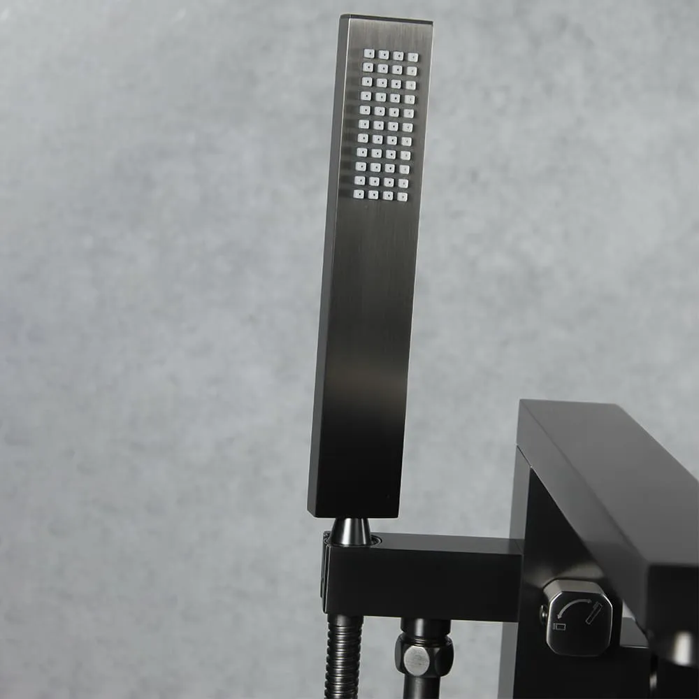 Смеситель напольный Calypso CS51001-9 оружейная сталь (9)