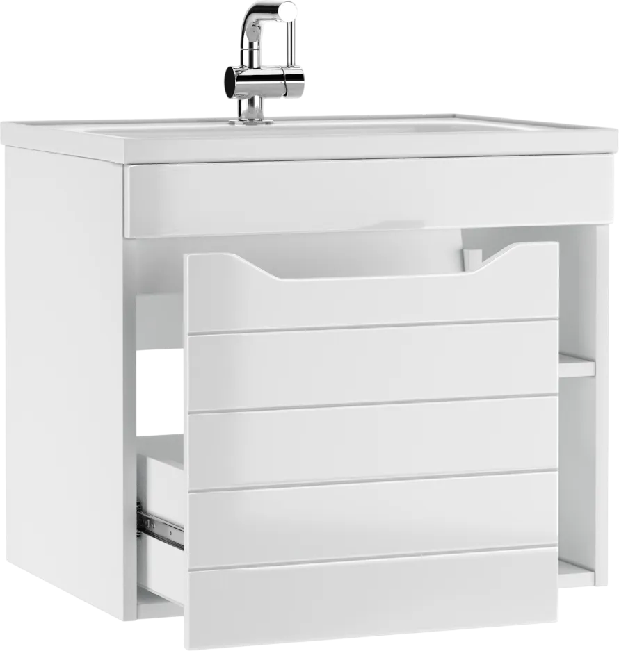 Тумба с раковиной Alba 60 Агата c 1 ящиком B1 (2)