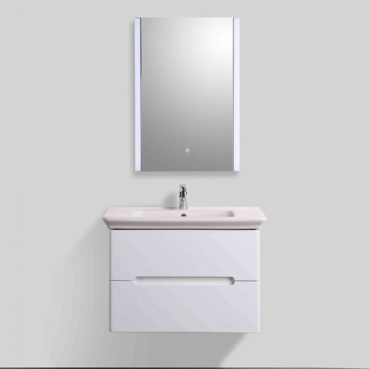 Тумба с раковиной подвесная BelBagno TORINO 80 [Белый, Глянец, Раковина BelBagno TOR-800-CB-LVB, Tor