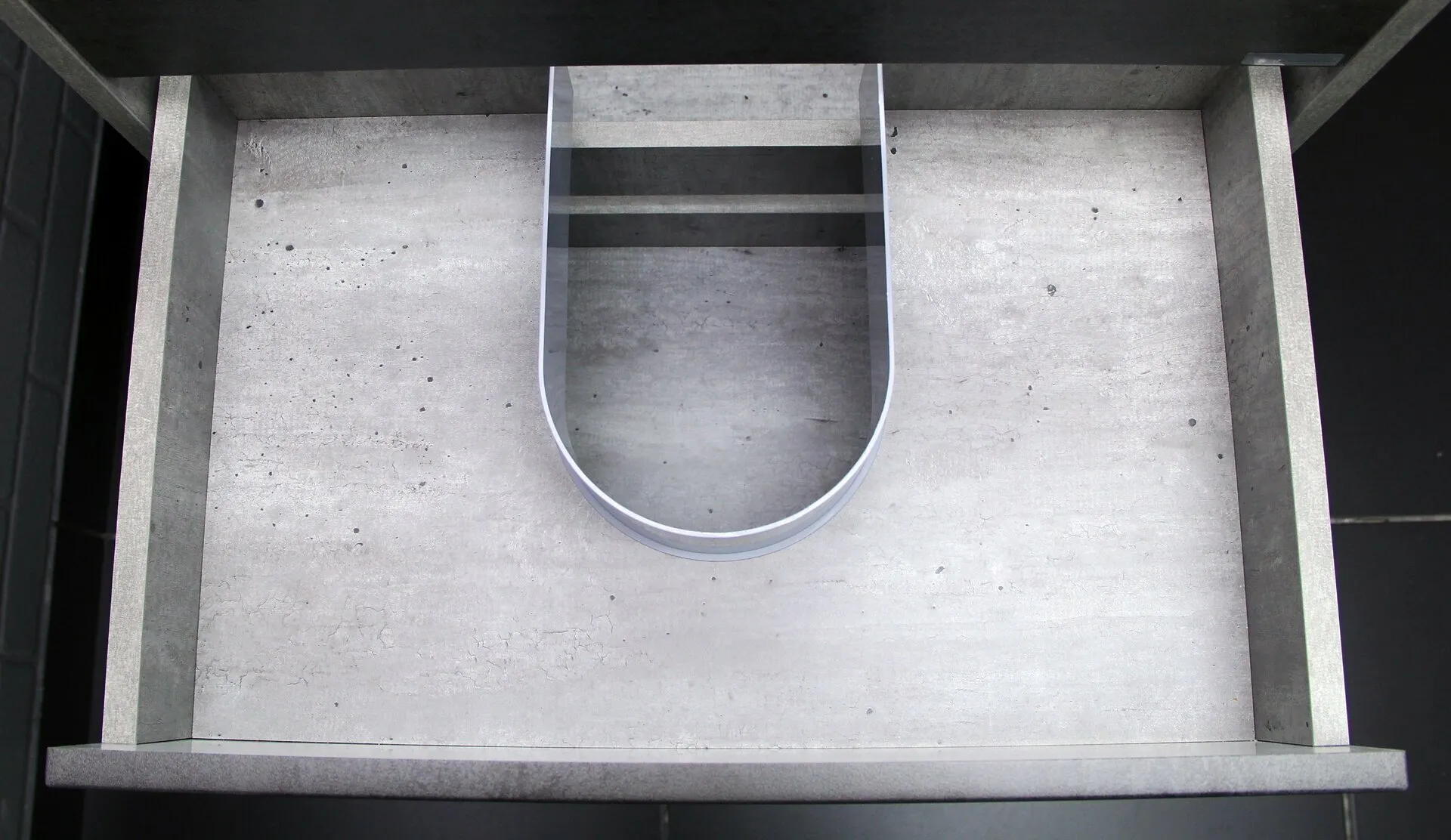 Тумба с раковиной Домино-Bazis 60 Loft В2 Бетон-10