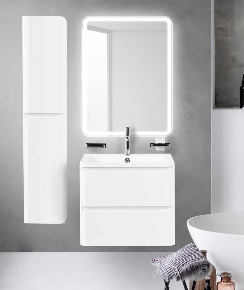 Тумба подвесная с раковиной BelBagno ALBANO-700-2C-SO-BL - 3