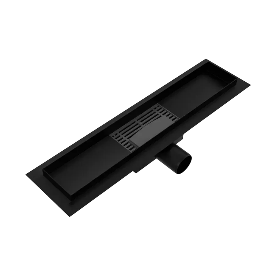 Душевой лоток Watersense-Amelia 40x10 W00460 чёрный (2)