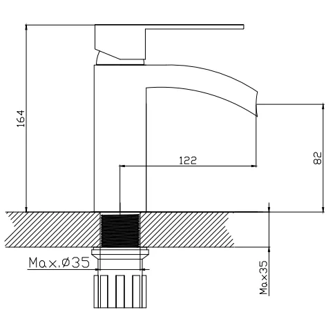 Смеситель для раковины Haiba-HB13505-8 (2)