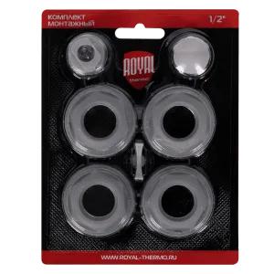 Комплект монтажный Royal Thermo 1”х 12 серебристый