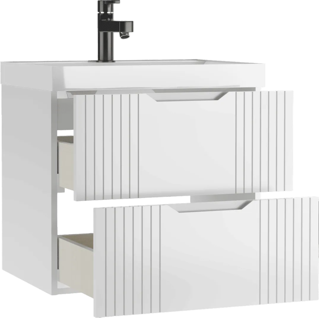 Тумба Айсберг Bazis 60 Garden В2 Белая (2)