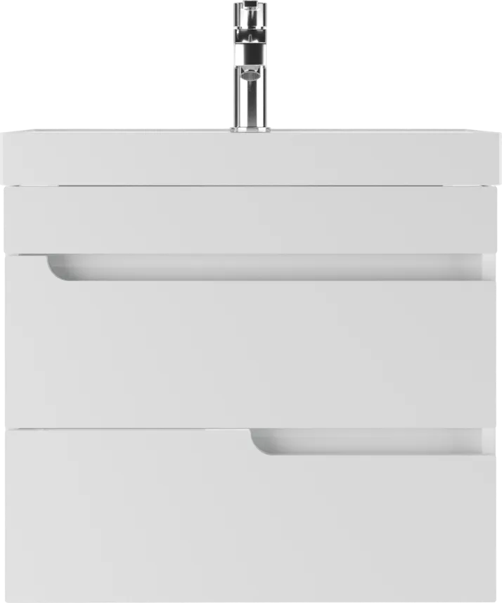 Тумба с раковиной Айсберг-Unit 60 Веста с двумя ящиками В2 подвесная (2)