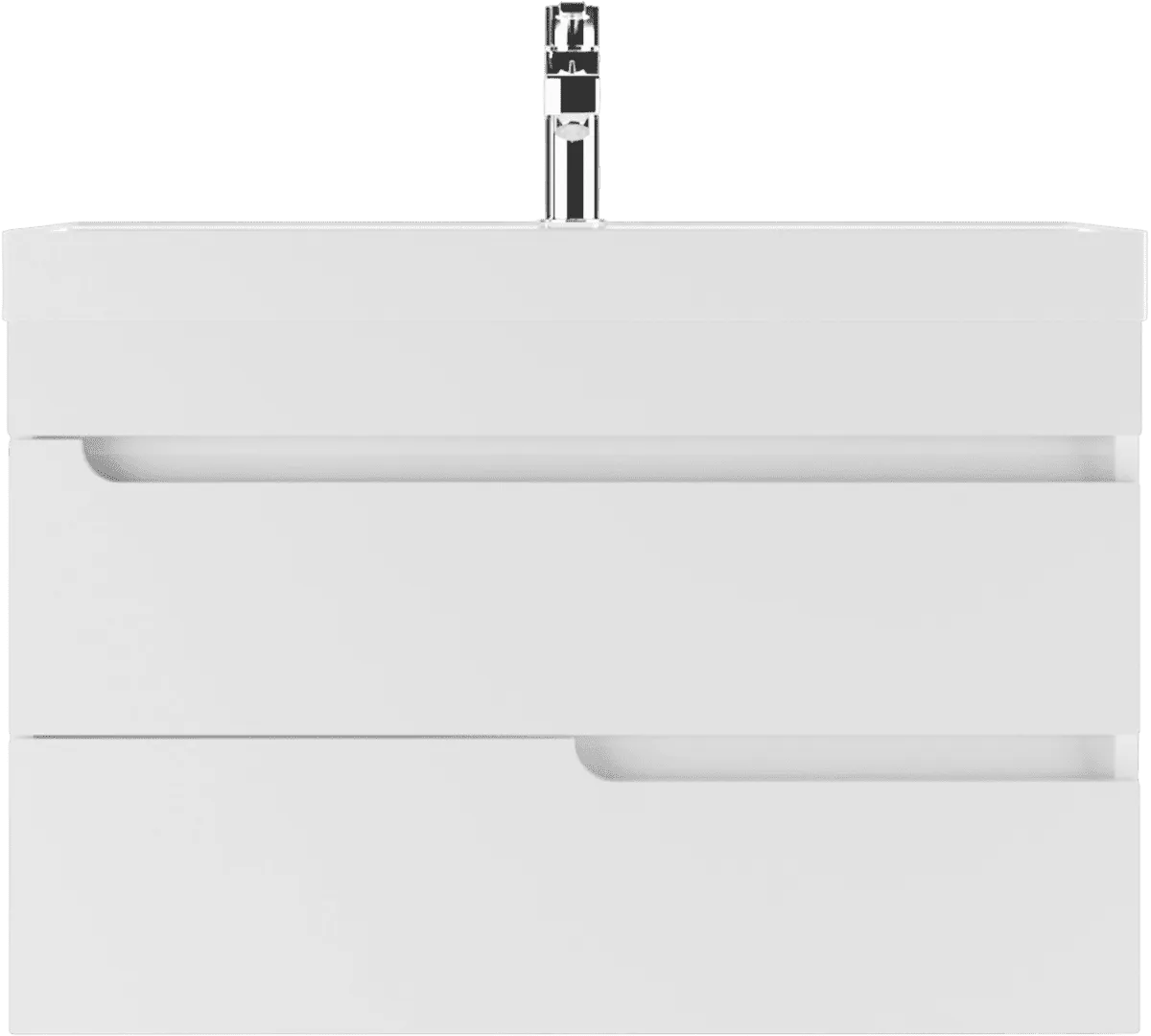 Тумба с раковиной АЙСБЕРГ Unit 70 Веста с двумя ящиками В2 (2)