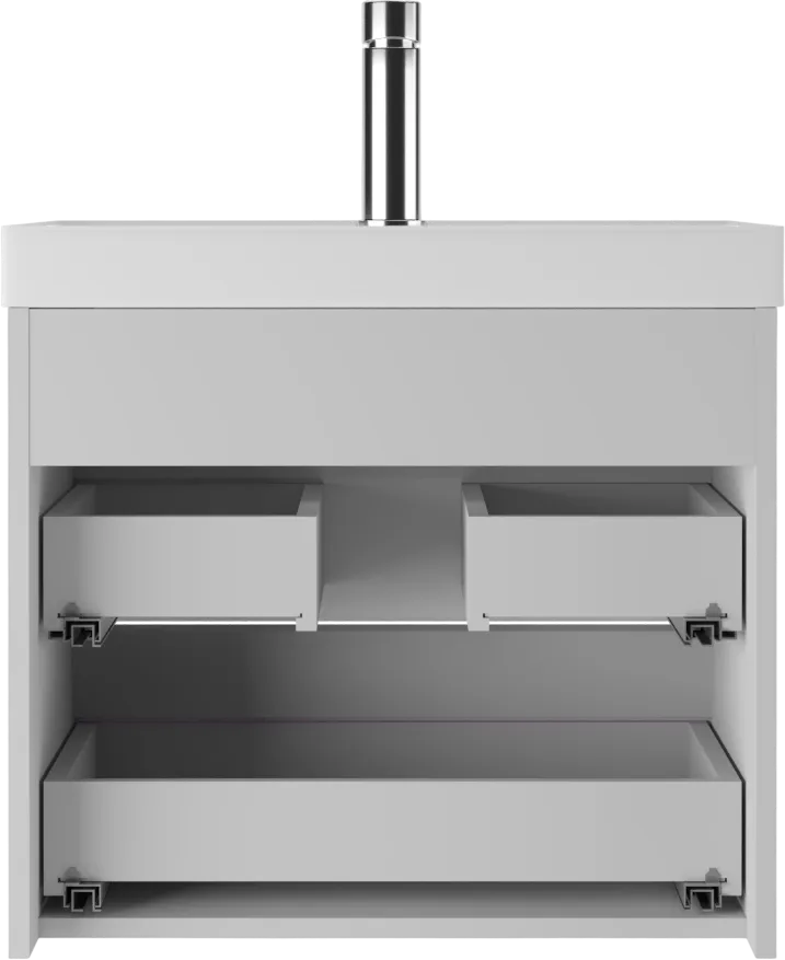 Тумба с раковиной Unit 60 Бриз с двумя ящиками В2 (4)