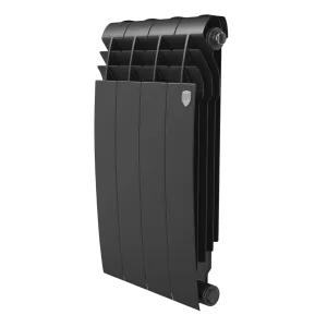 Радиатор секционный биметалл Royal Thermo BiLiner 500 Noir Sable - 4 секц. [4 секц., Боковое, НС-117