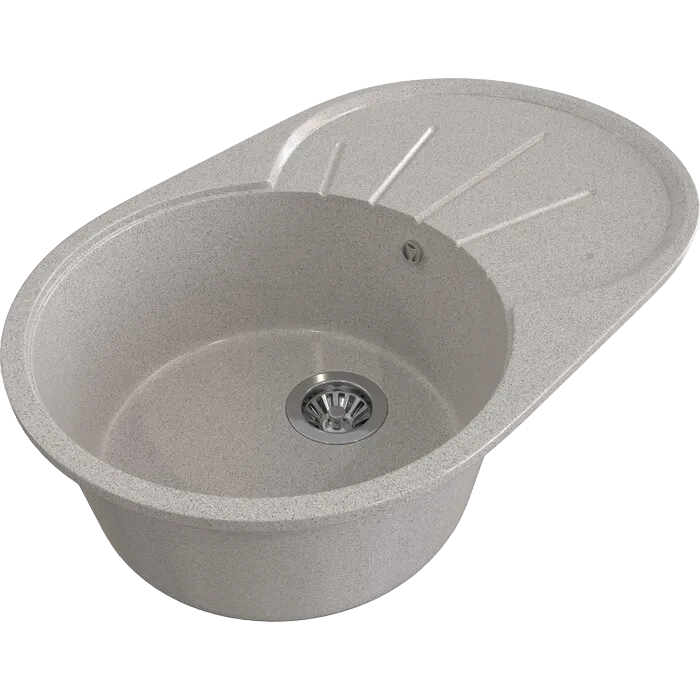 Мойка каменная Gamma Stone GS-5 серая [735 х 455 мм, Серый, 1 чаша, GS.5.GR.MAT]