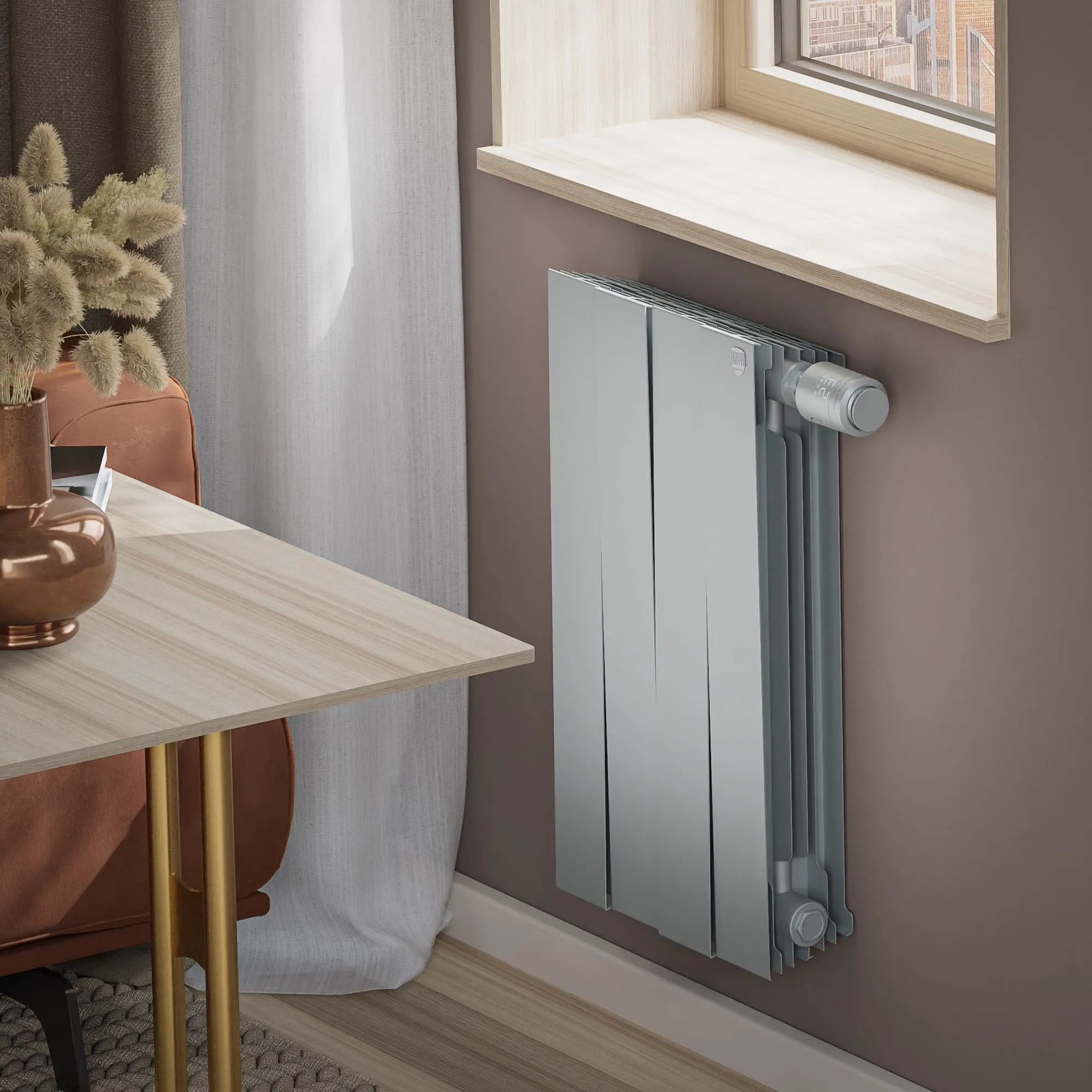 Радиатор Royal Thermo PianoForte 500 Silver Satin VDR80 - 4 секц (4)