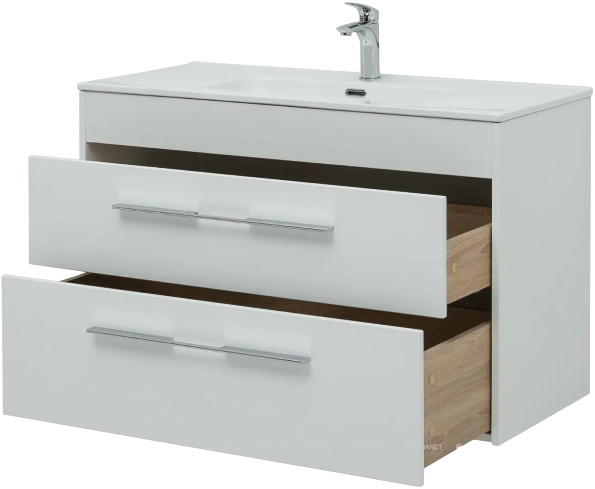 Тумба с раковиной Aquanet-Августа (Flat) 100 (1)