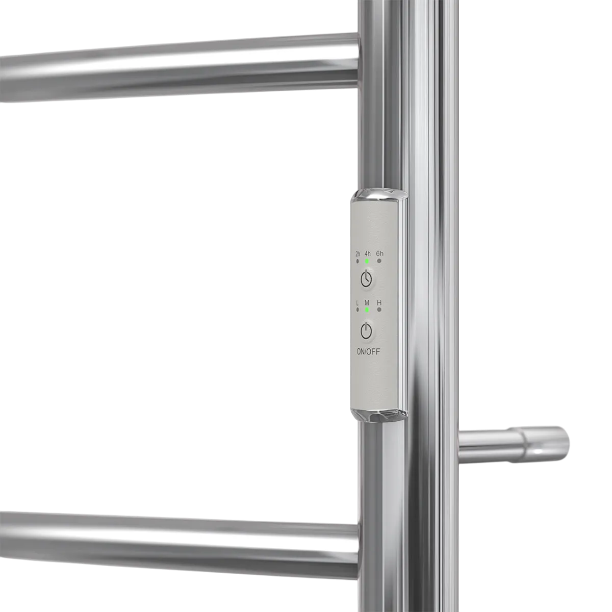Полотенцесушитель Point Афина PN04846P П3 400x600 с полкой, диммер справа, хром (4)