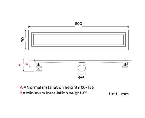 Душевой трап Gappo G88007-4 (3)