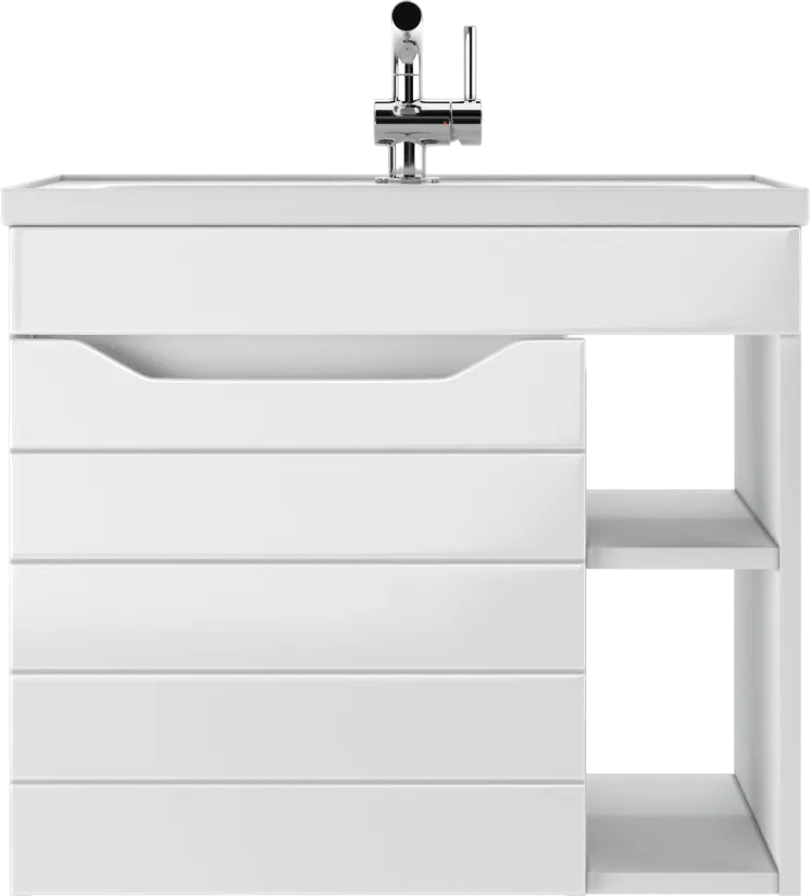Тумба с раковиной Alba 60 Агата c 1 ящиком B1 (3)