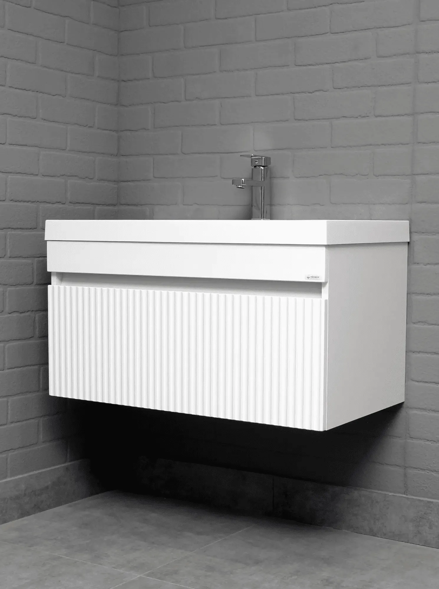 Тумба с раковиной Айсберг-Бриз 80 под умывальник Unit B1 (5)