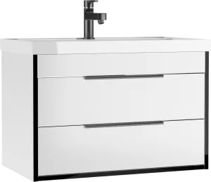 Тумба подвесная под умывальник Домино Unit 80 Форта (Forta) B2 Белый