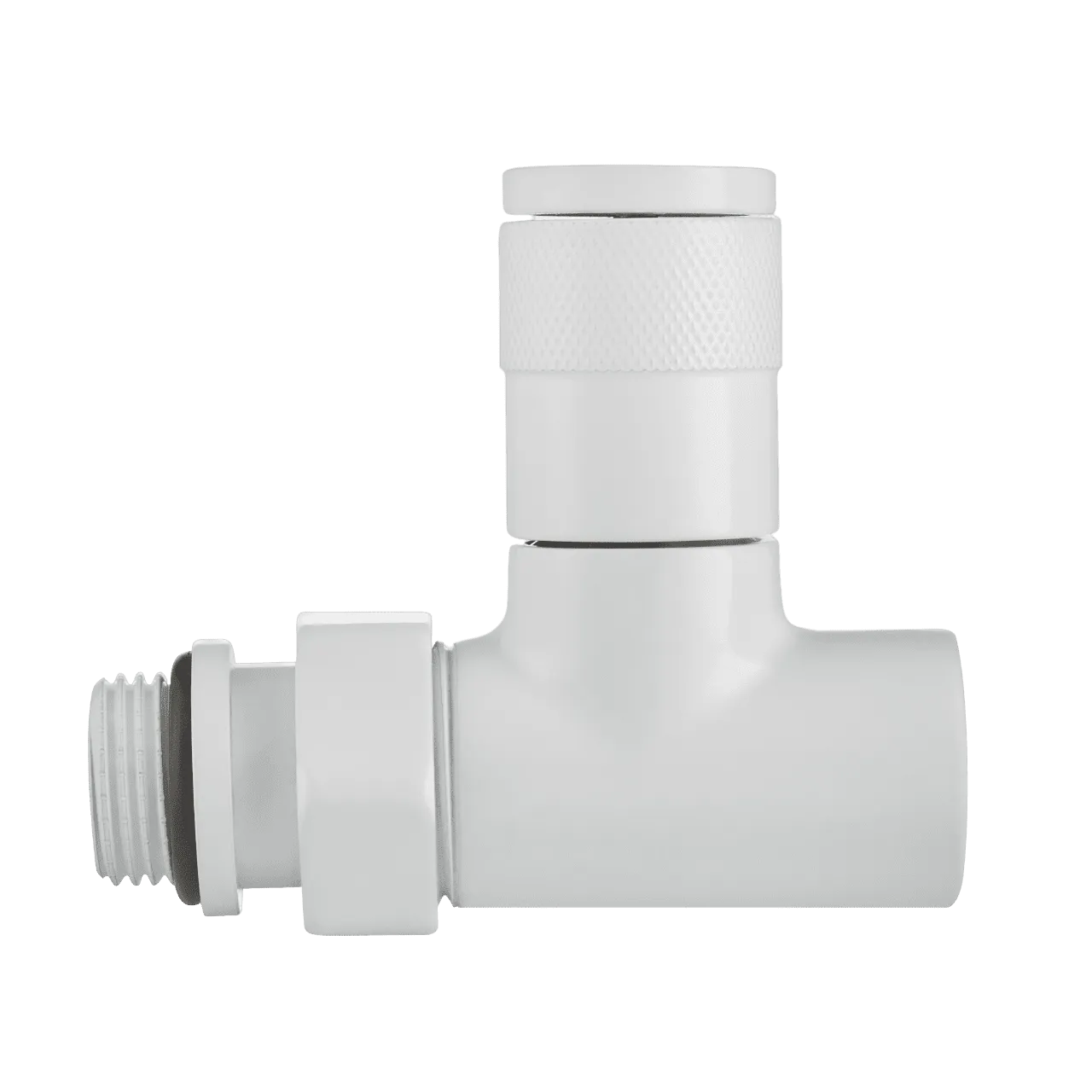 Набор дизайн вентилей Royal Thermo PIANO, прямой (белый) 1 2 (7)