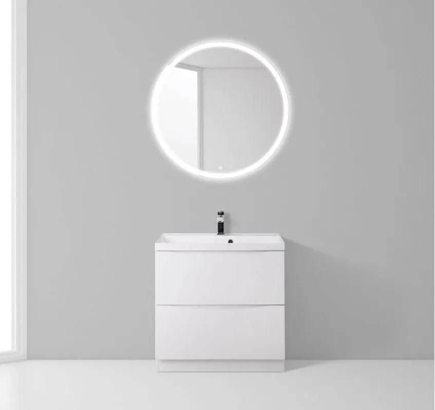 Тумба с раковиной напольная BelBagno MARINO 70 [Белый, Глянец, Раковина BelBagno BB700/450-LV-MR-AST