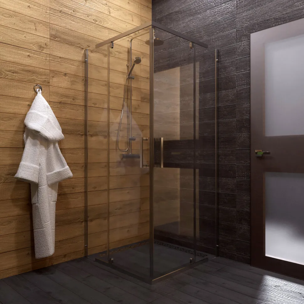 Душевое ограждение Каппа-Хром 90x90 (7)