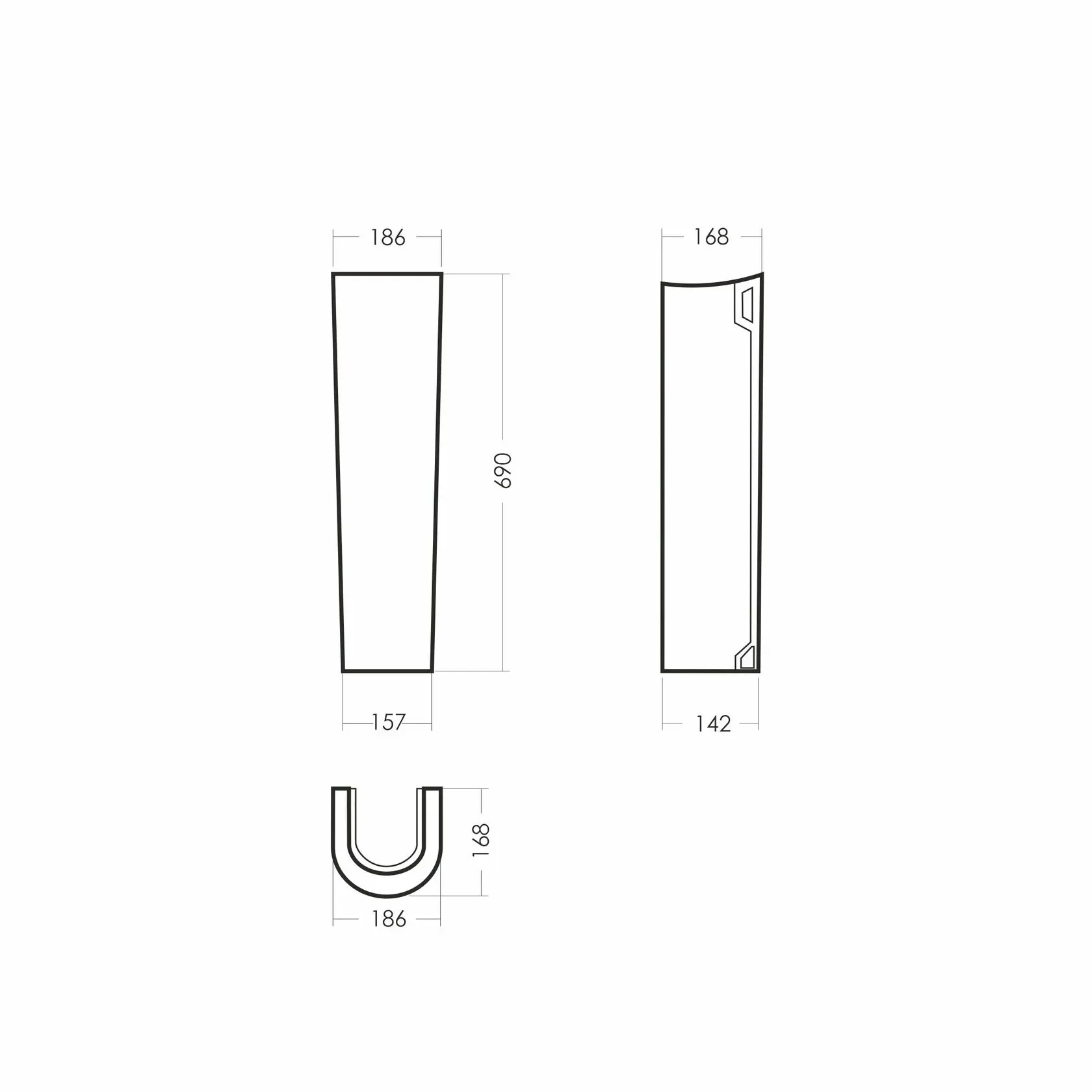 Раковина Sanita-Аттика 55 (7)