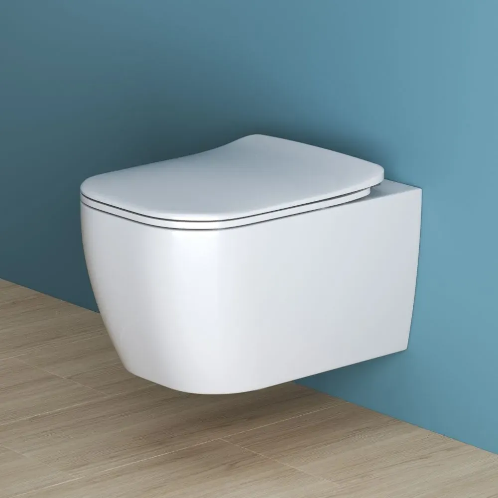 Унитаз подвесной BelBagno GENOVA BB1102CH GENOVA [Белый, Глянец, Горизонтальный выпуск, BB1102CH]