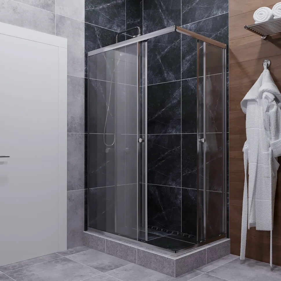 Душевая ширма Triton Вента-Хром 120х80 (2)