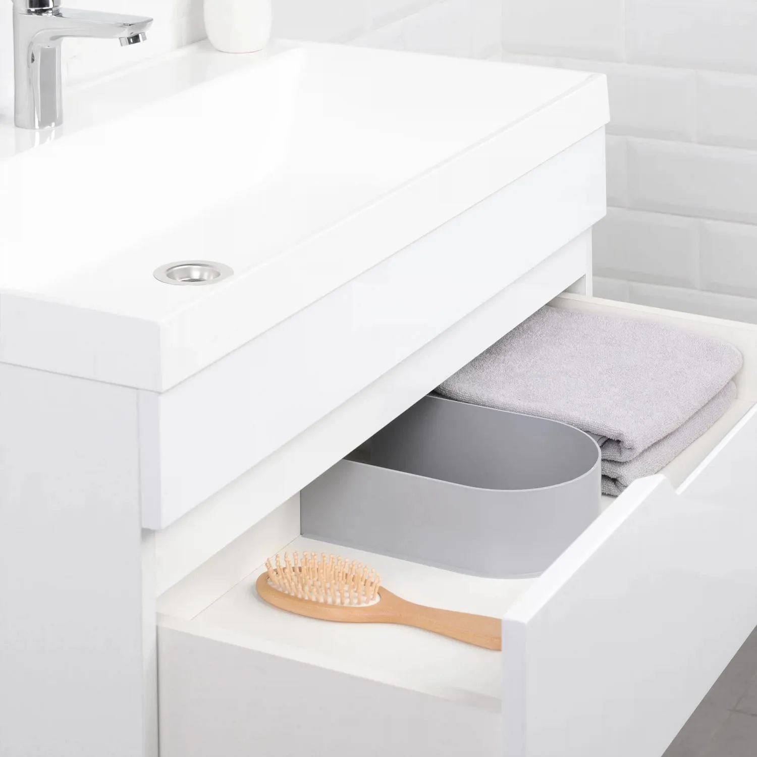 Тумба с раковиной подвесная Itana Alexa 100 (5)