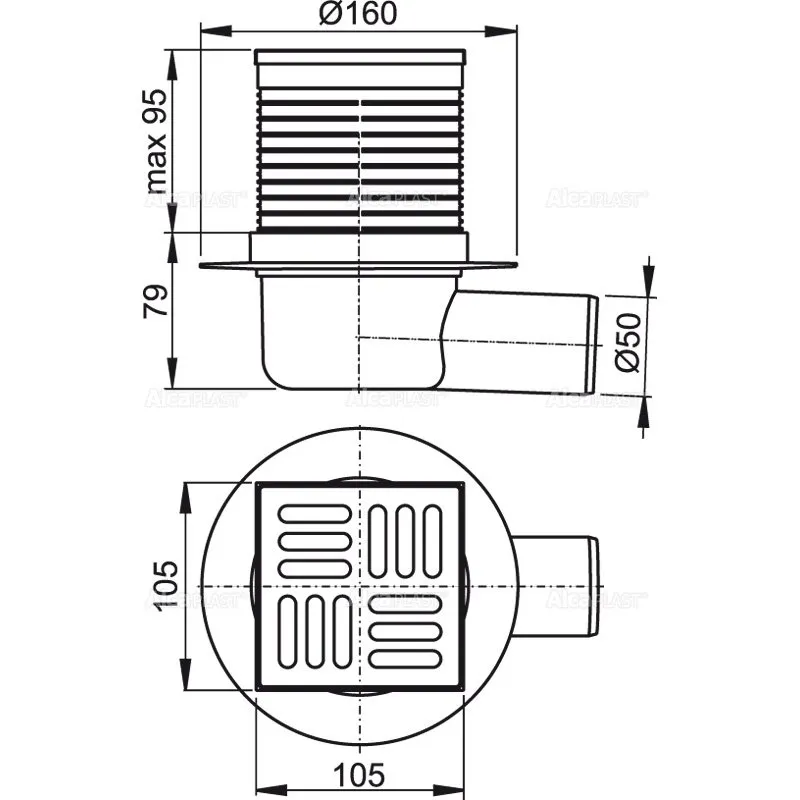 Душевой трап AlcaPlast-APV31 (2)