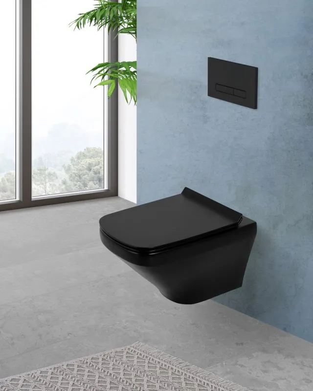 Унитаз подвесной Belbagno-SELA черный (6)