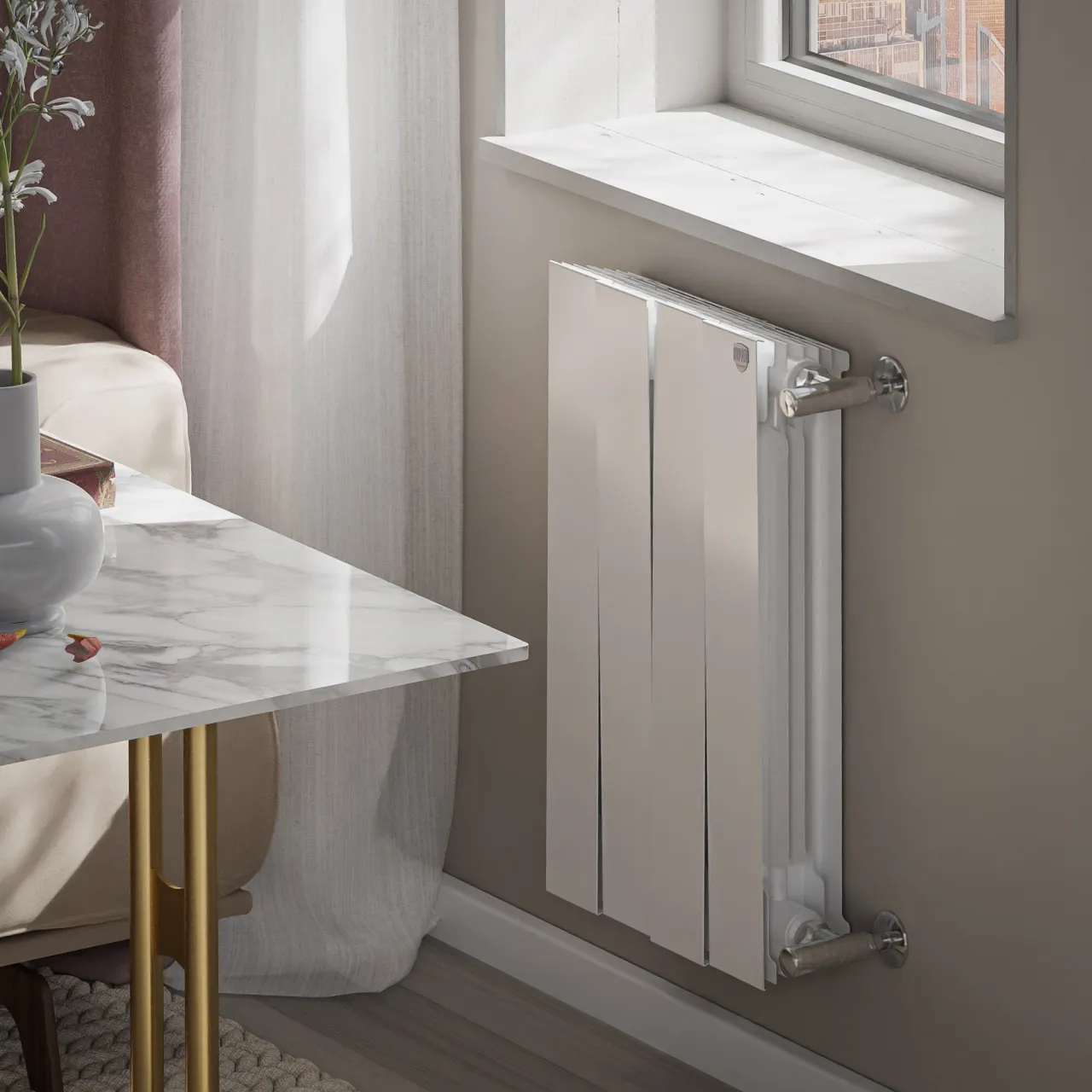 Радиатор секционный Royal Thermo PianoForte 500 Bianco Traffico [4 секц., Биметалл, НС-1176325]