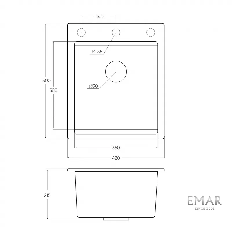 Мойка Emar EMQ-1420.Q Барит (4)