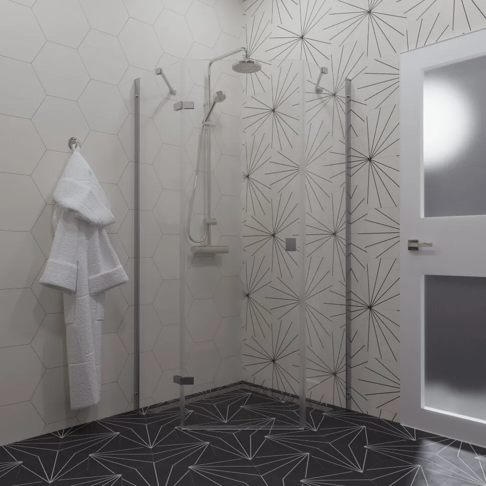 Душевое ограждение Сигма-Хром 90x90 (4)