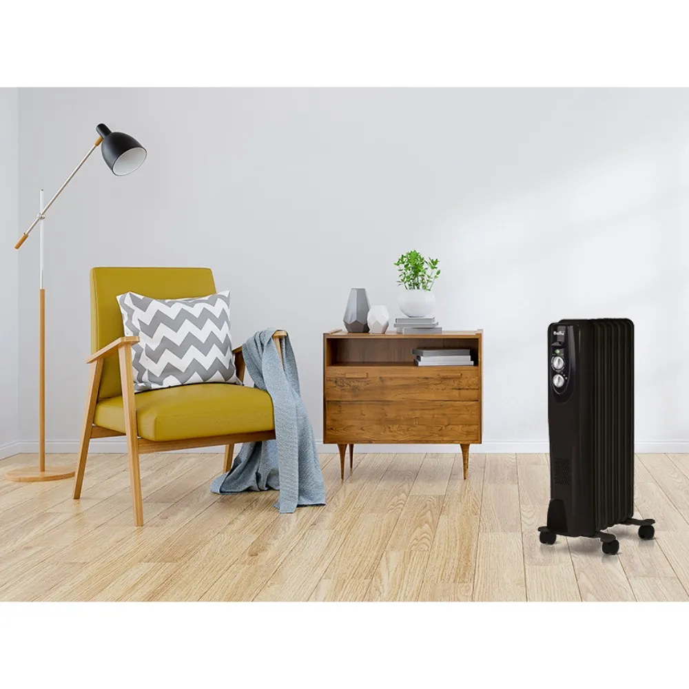 Масляный радиатор Ballu Classic black BOHCL-09BRN 2000 (9 секций) (5)