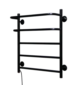 Полотенцесушитель электрический Termax Волна 500*600 [Левое.п., Чёрный, TEL85060-2]