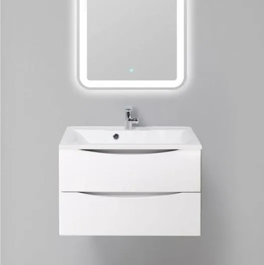 Тумба с раковиной подвесная BelBagno MARINO 80 [Белый, Глянец, Да, MARINO-800-2C-SO-BL-P]