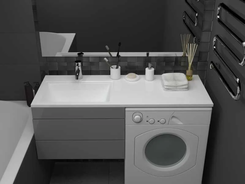 Раковина над стиральной машиной Marko-Марсал 120 L (3)