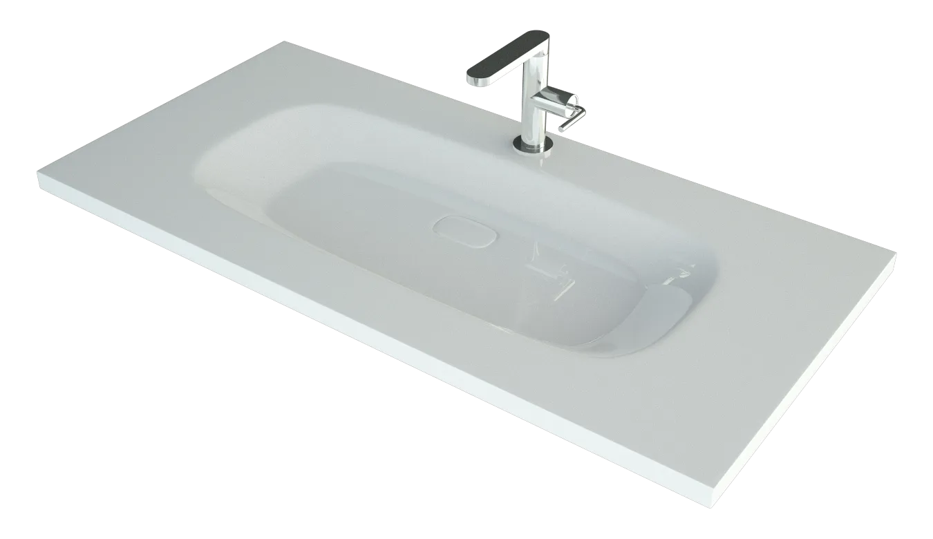 Тумба с раковиной Домино-Stella 100 3D В2 (3)