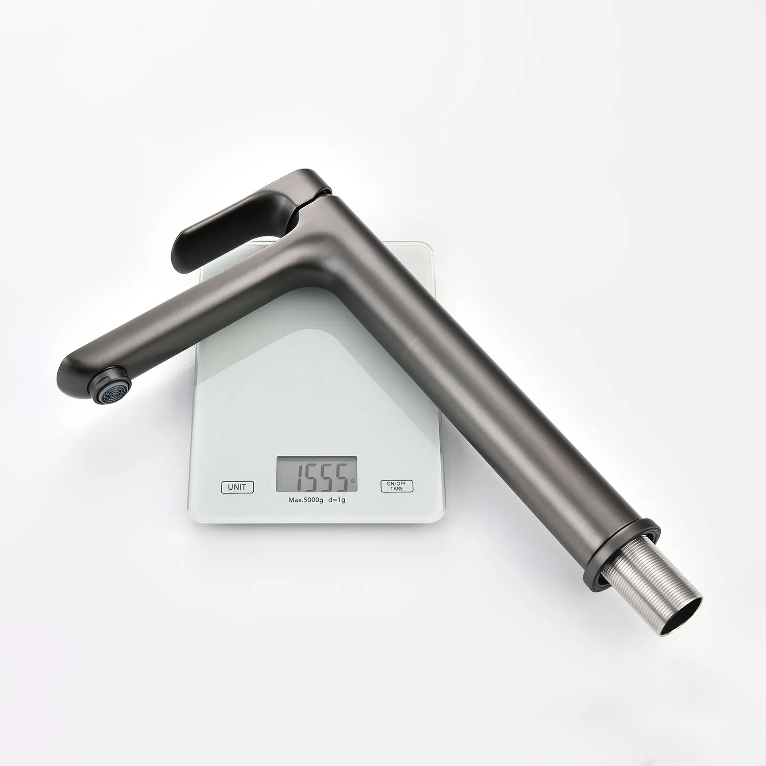 Смеситель для умывальника высокий RAGLO Графит R03.15.09 (4)