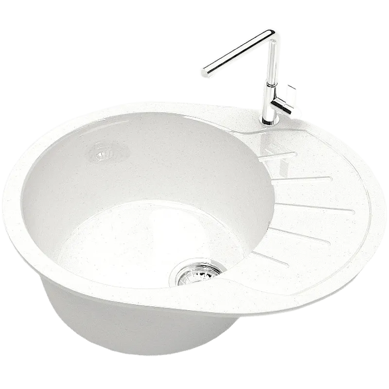 Кухонная мойка Bergg Z10 B010Q001 Белый лед (2)