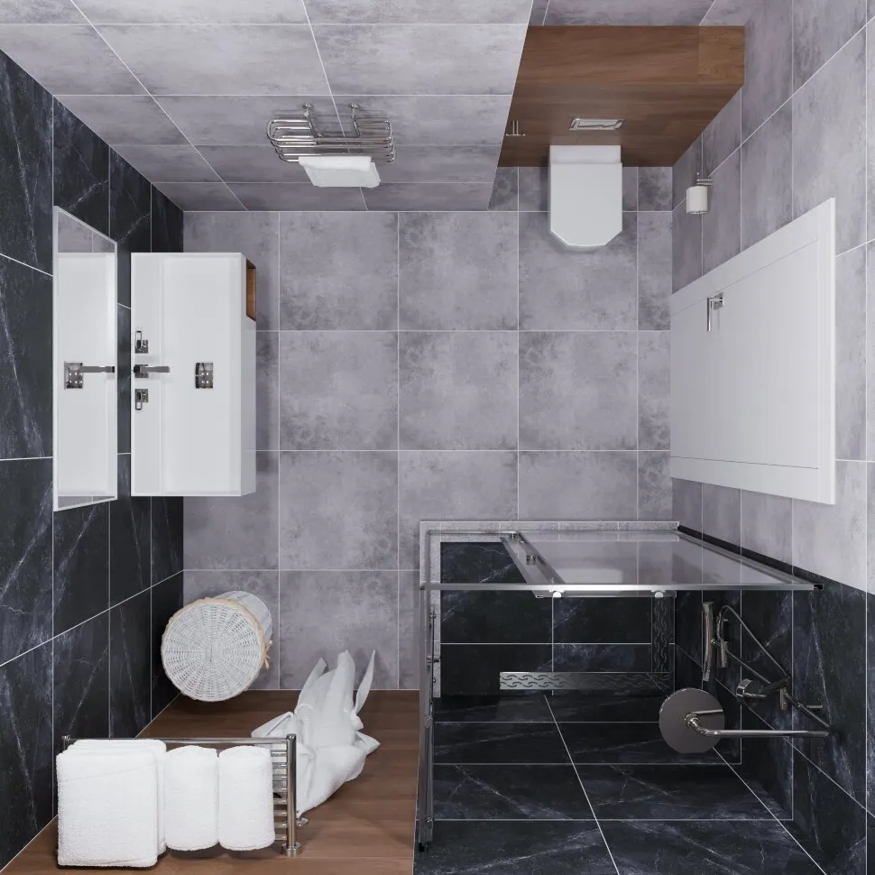 Душевое ограждение Triton-Вента-Хром 100x80 (5)